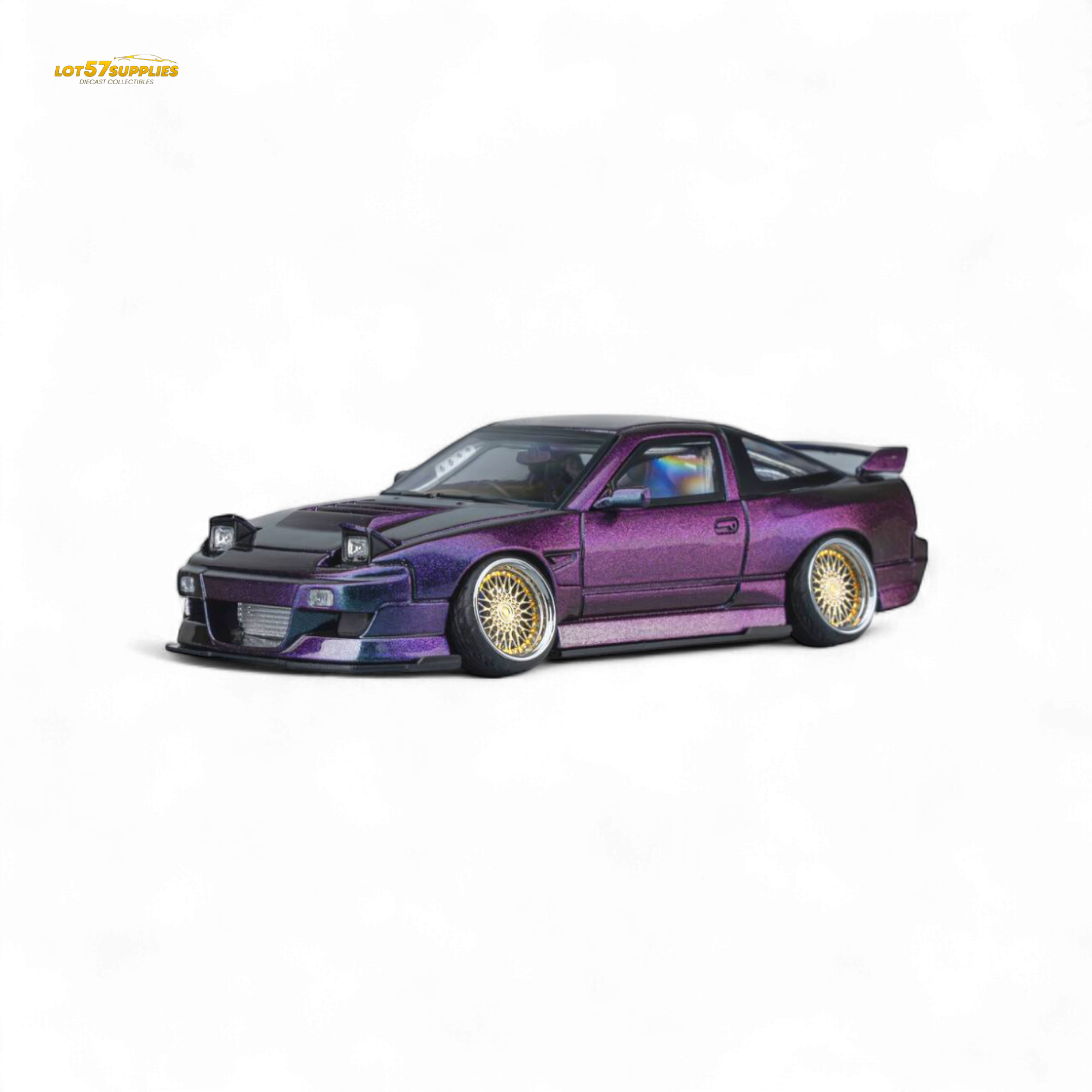 MicroTurbo Custom 180SX Spirit Rei - Purple Chameleon GMHS 2025 Special Edition 1:64