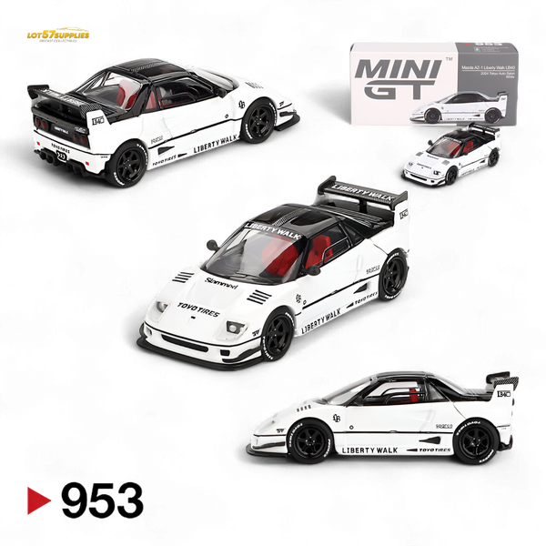 Mini-GT Mazda AZ-1 Liberty Walk LB40 White 2024 Tokyo Auto Salon 1:64