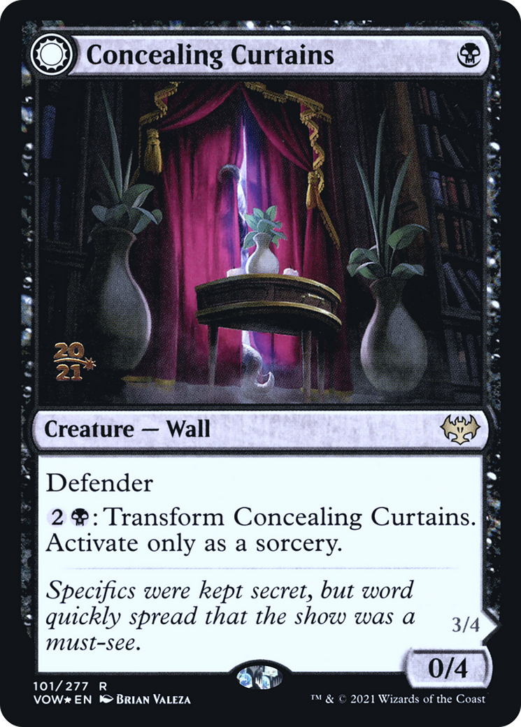 Concealing Curtains // Revealing Eye (PRE-101) - Innistrad: Crimson Vow Promos: (Double Faced Transform) Foil