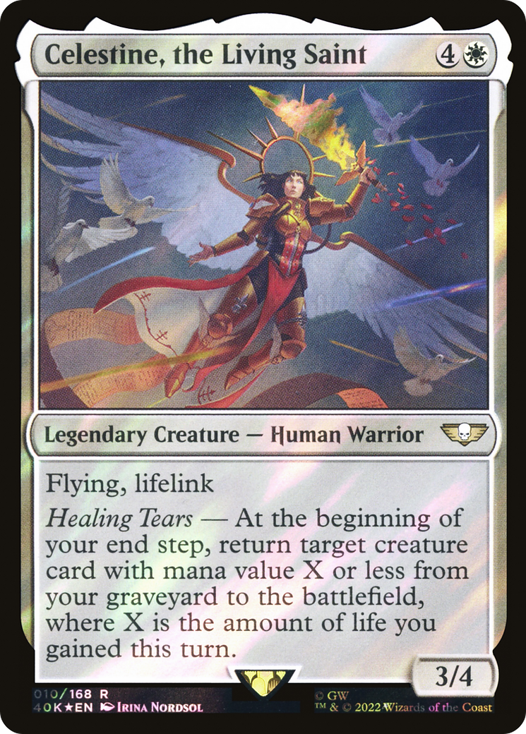 Celestine, the Living Saint (40K-10★) - Warhammer 40,000 Commander Foil