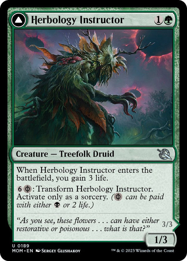 Herbology Instructor // Malady Invoker (MOM-189) - March of the Machine
