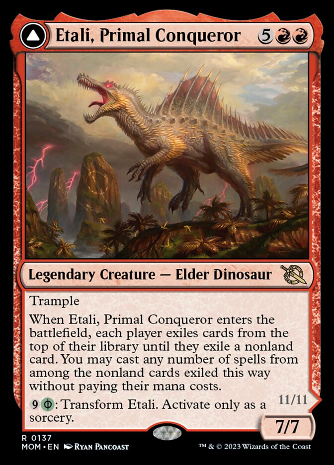 Etali, Primal Conqueror // Etali, Primal Sickness (MOM-137) - March of the Machine