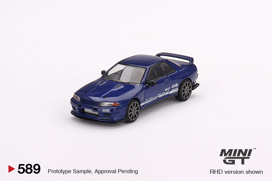 Mini-GT Nissan Skyline GT-R Top Secret VR32 Metallic Blue #589 1:64 MGT00589 - Collectors World Toys