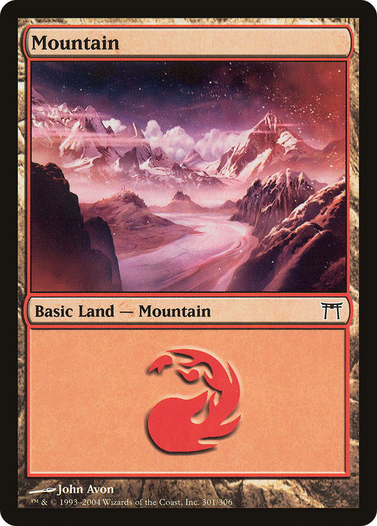 Mountain (CHK-301) - Champions of Kamigawa