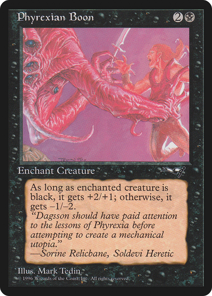 Phyrexian Boon (ALL-58B) - Alliances