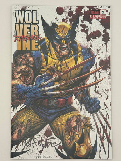 [Signed by Tyler Kirkham] Wolverine Revenge #5 Red Band Unknown Comics Exclusive Tyler Kirkham Var [Polybagged] Explicit Content [IN STOCK] - Collectors World Toys