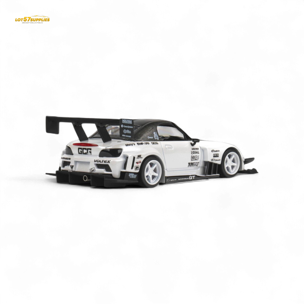 Microturbo Custom S2000 - Metallic White TOP FUEL 1:64 - Collectors World Toys