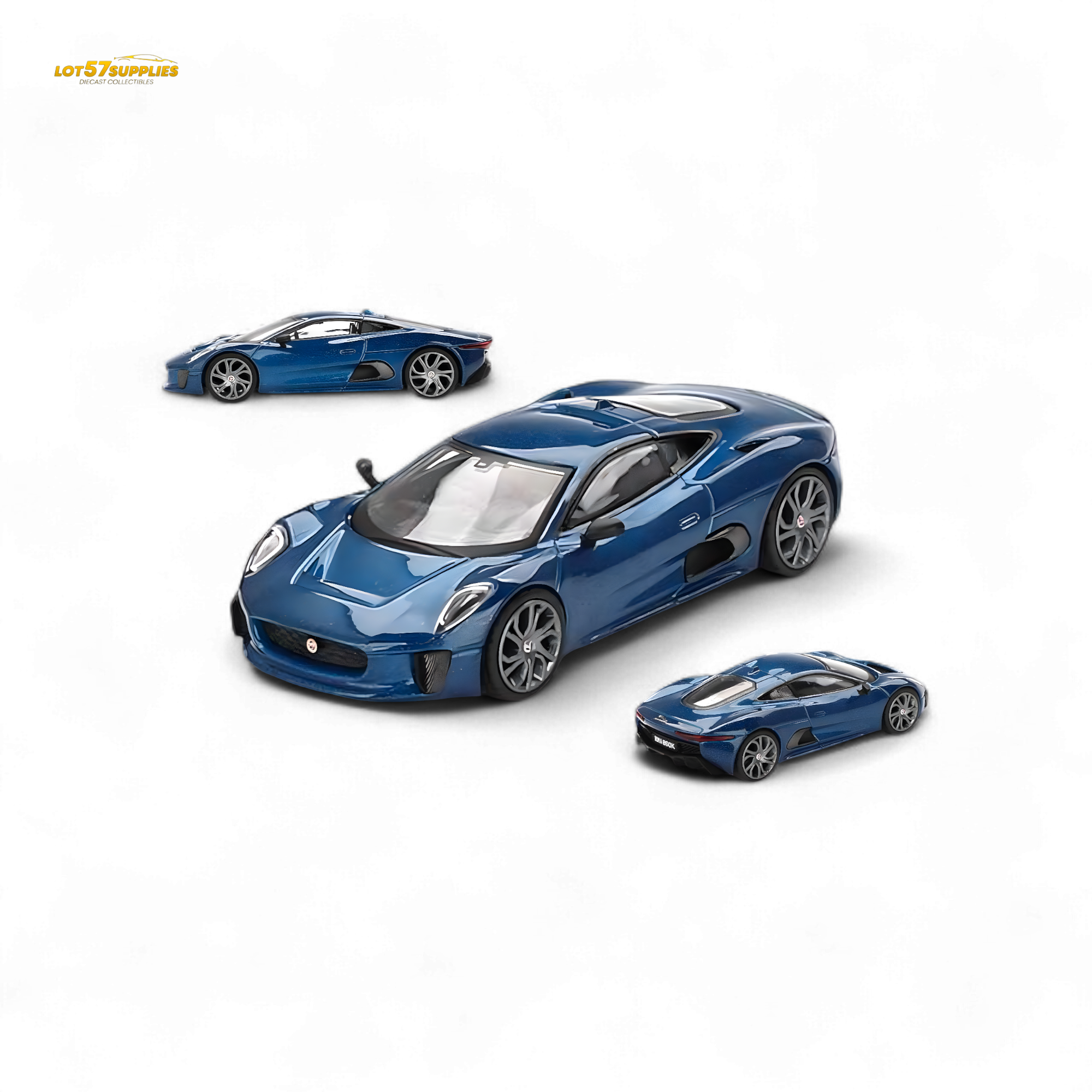 Mini-GT Jaguar C-X75 Blue #884 1:64 MGT00884 - Collectors World Toys