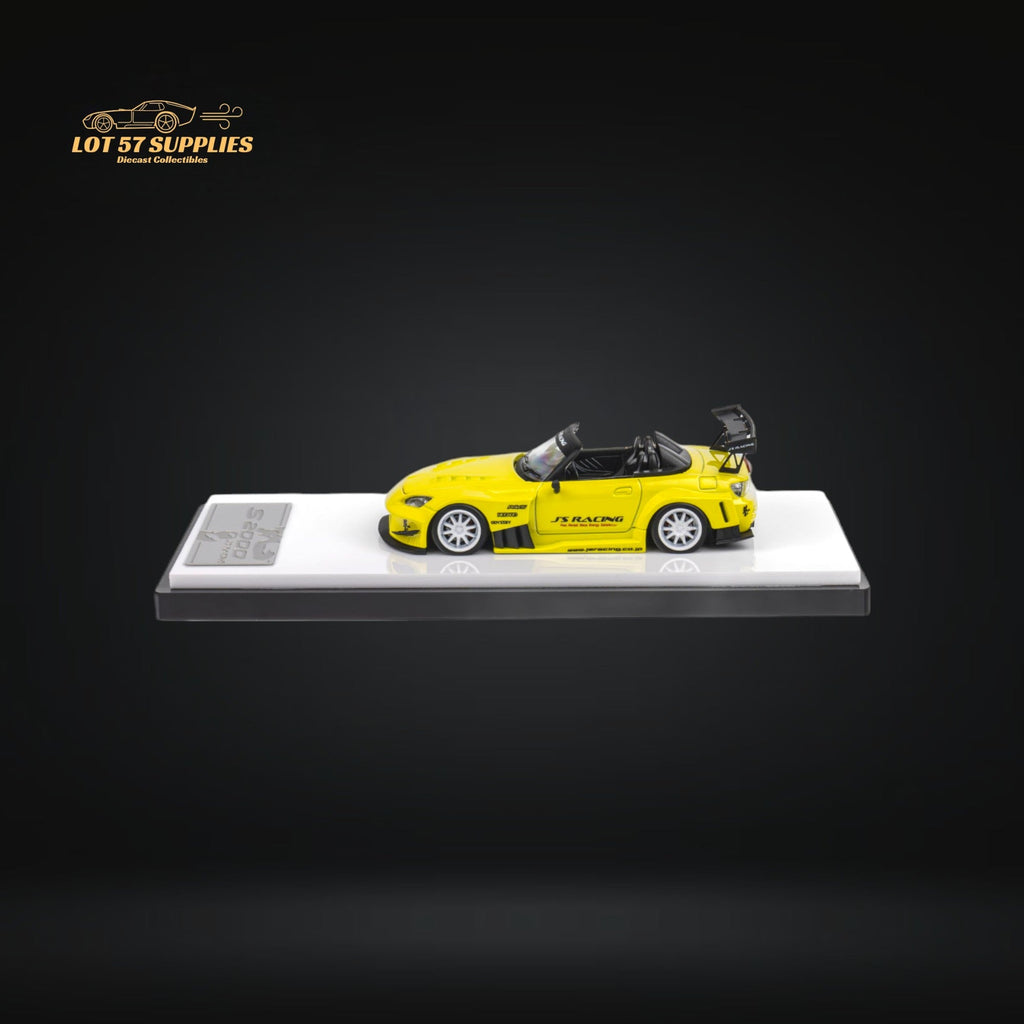 Microturbo Honda S2000 JS Racing Custom in Indy Yellow Pearl 1:64 - Collectors World Toys