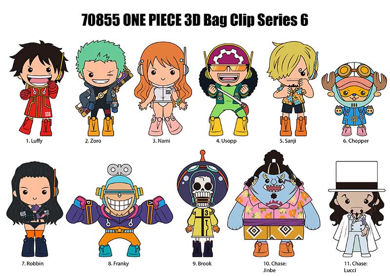 One Piece 3D Foam Bag Clip, Series 6 Blind Bag