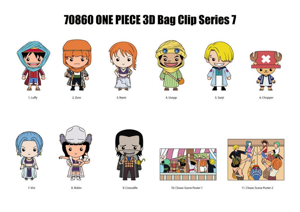 One Piece 3D Foam Bag Clip, Series 7 Blind Bag