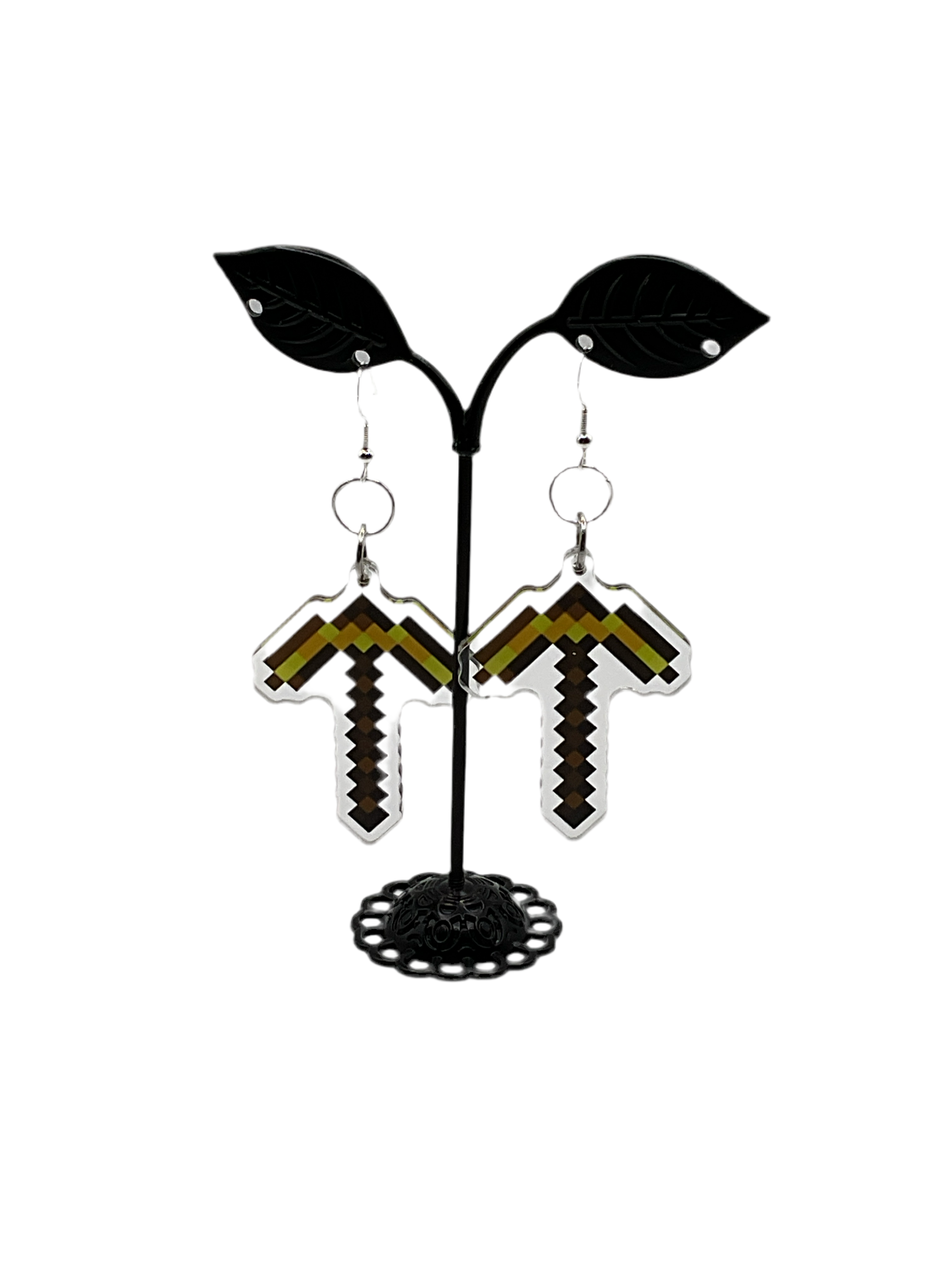 Minecraft Pickaxe Earrings