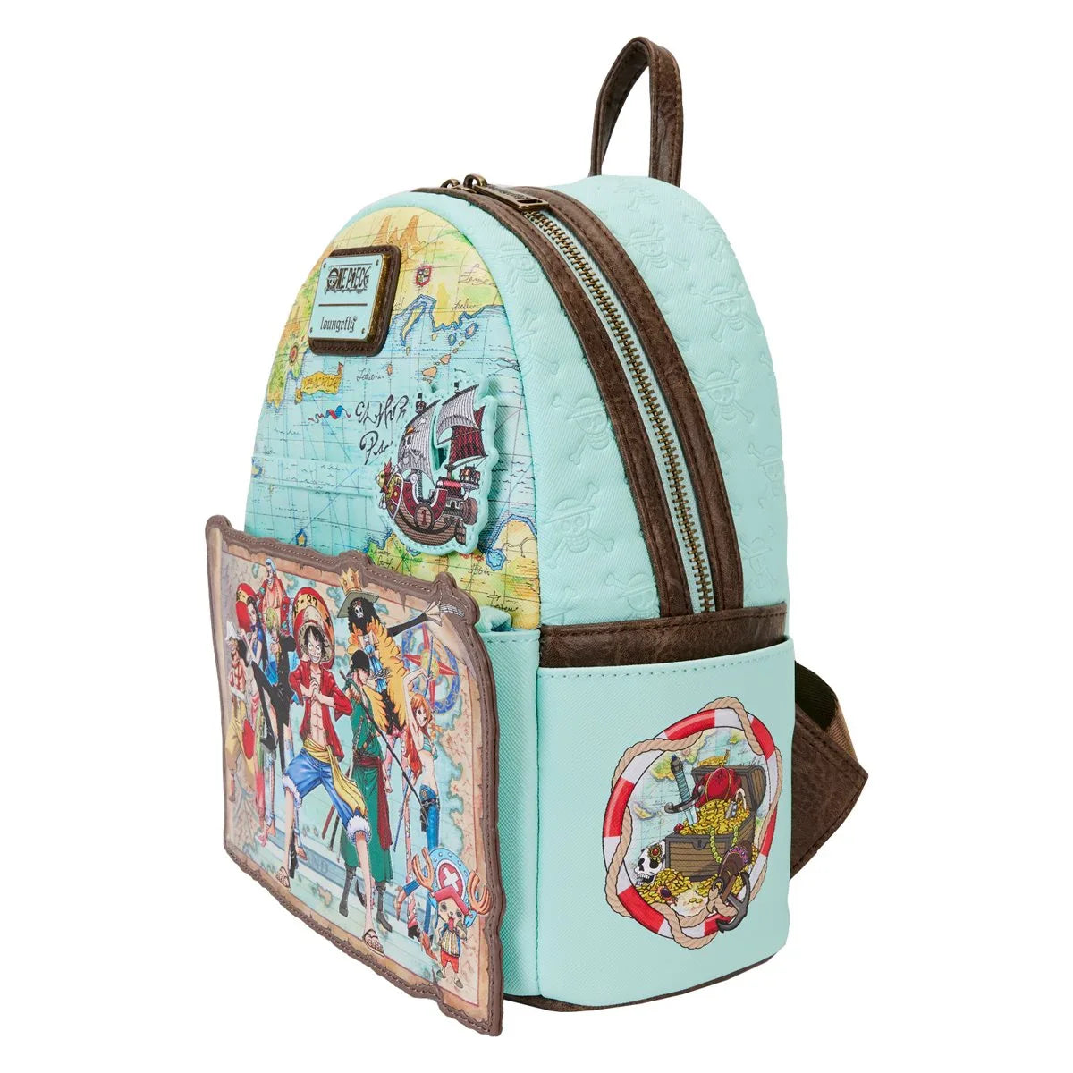 One Piece Luffy Gang Map Mini-Backpack - Collectors World Toys