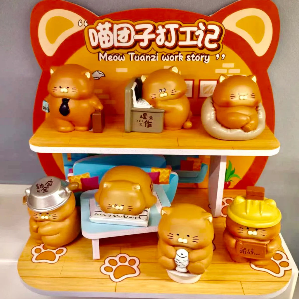 OFFICE CATS FIGURINE BLIND BOX (1 Blind Box) - Collectors World Toys
