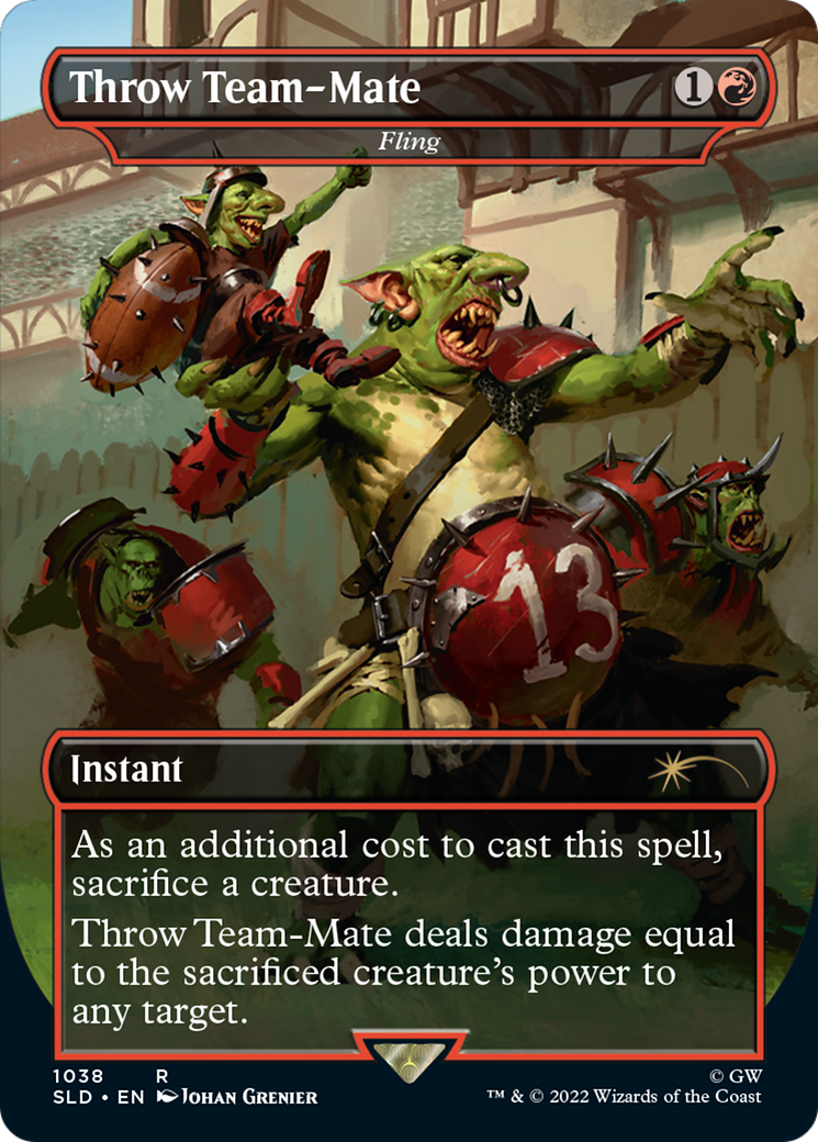 Fling (SLD-1038) - Secret Lair Drop / Throw Team-Mate (Borderless)