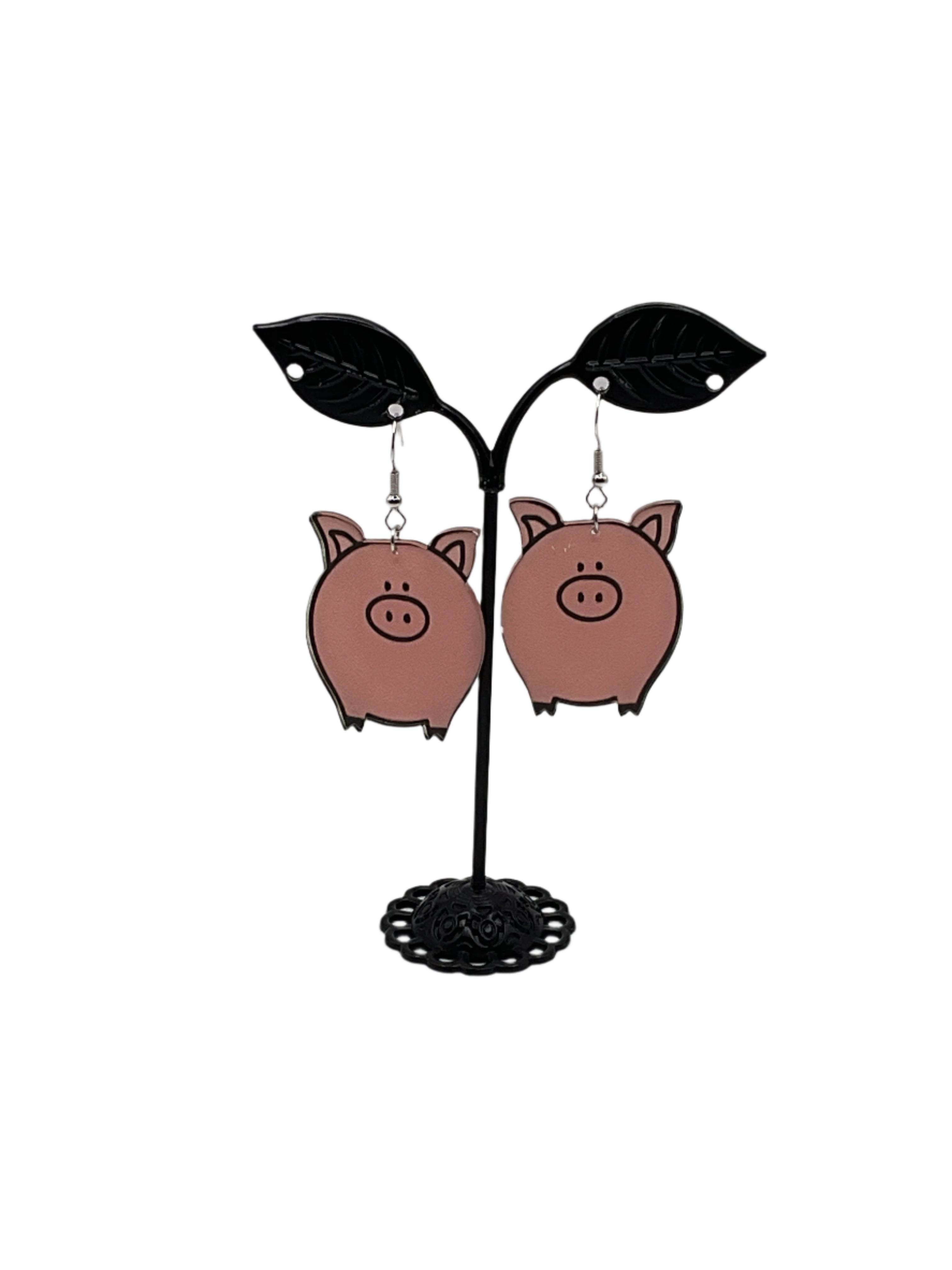 Pig earrings