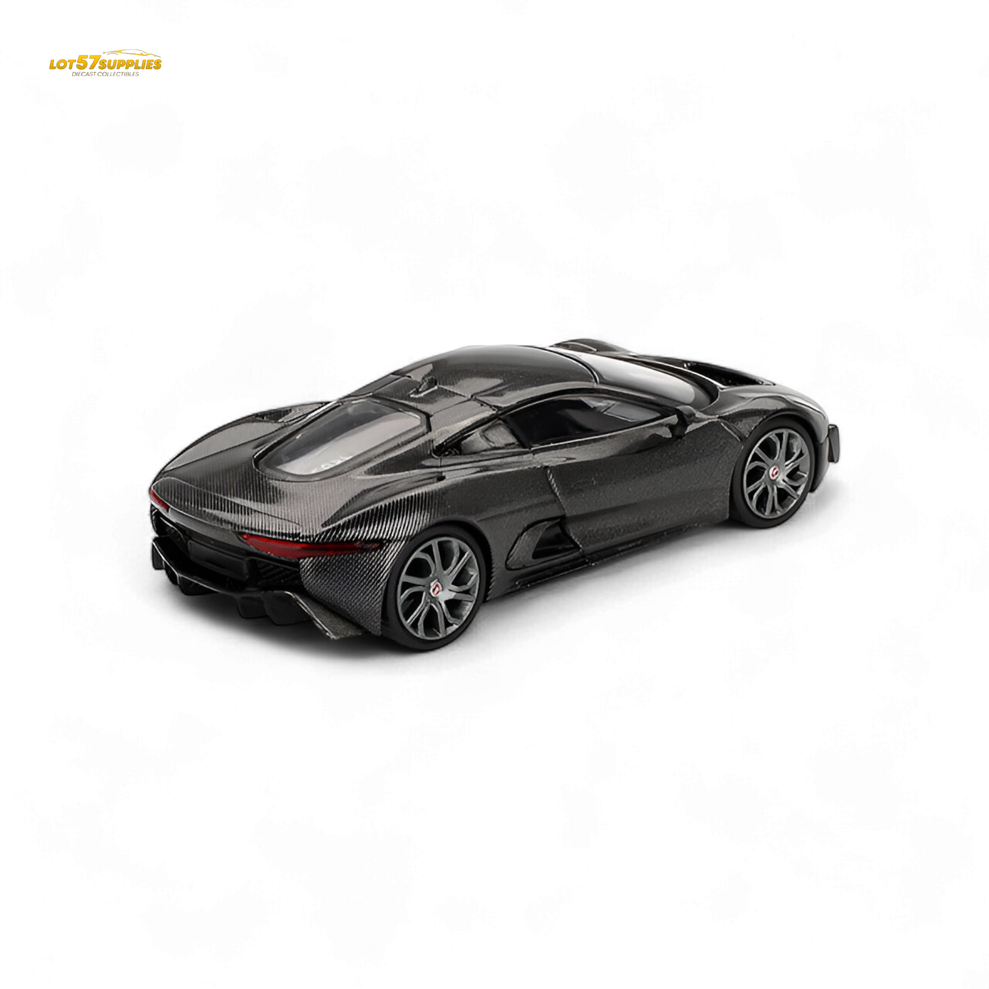 Mini-GT Jaguar C-X75 Test Car - Carbon Fiber #997 1:64 MGT00997