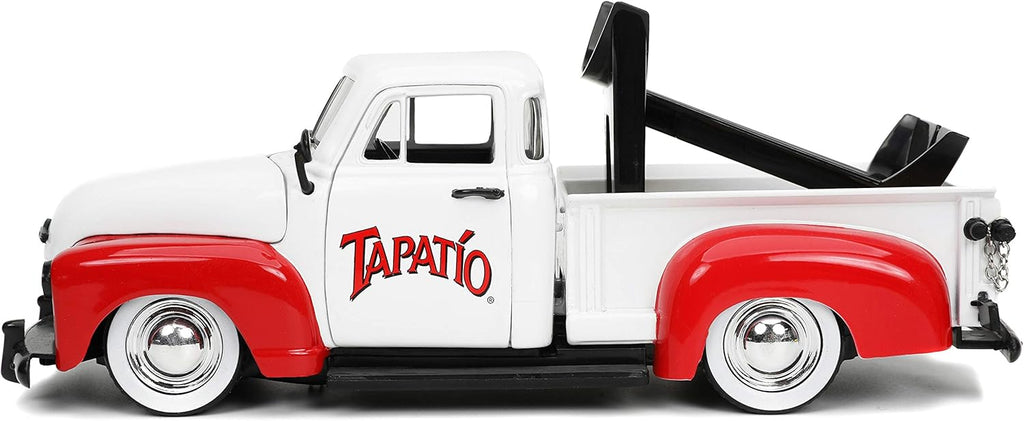 Diecast 1953 Chevy Pickup with Tapatio Bottle Holder & Figure