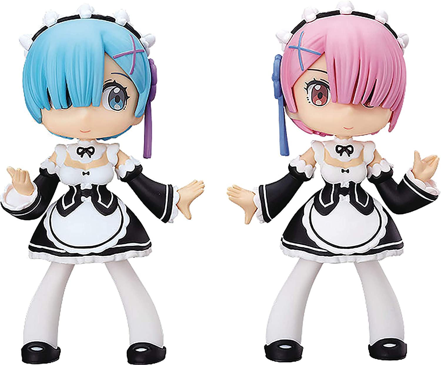 Fine Clover Re:Zero - Starting Life in Another World: Yurumari Rem & Ram Soft Vinyl Figures Main image