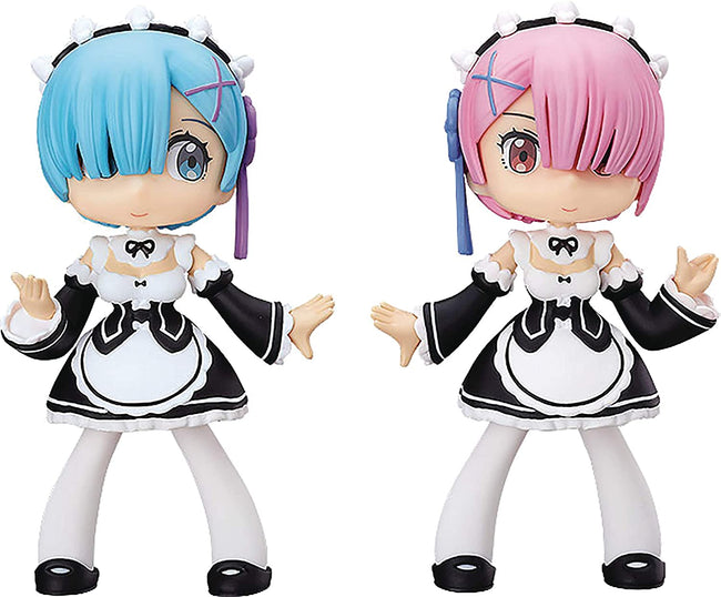 Fine Clover Re:Zero - Starting Life in Another World: Yurumari Rem & Ram Soft Vinyl Figures - Collectors World Toys Hover Image