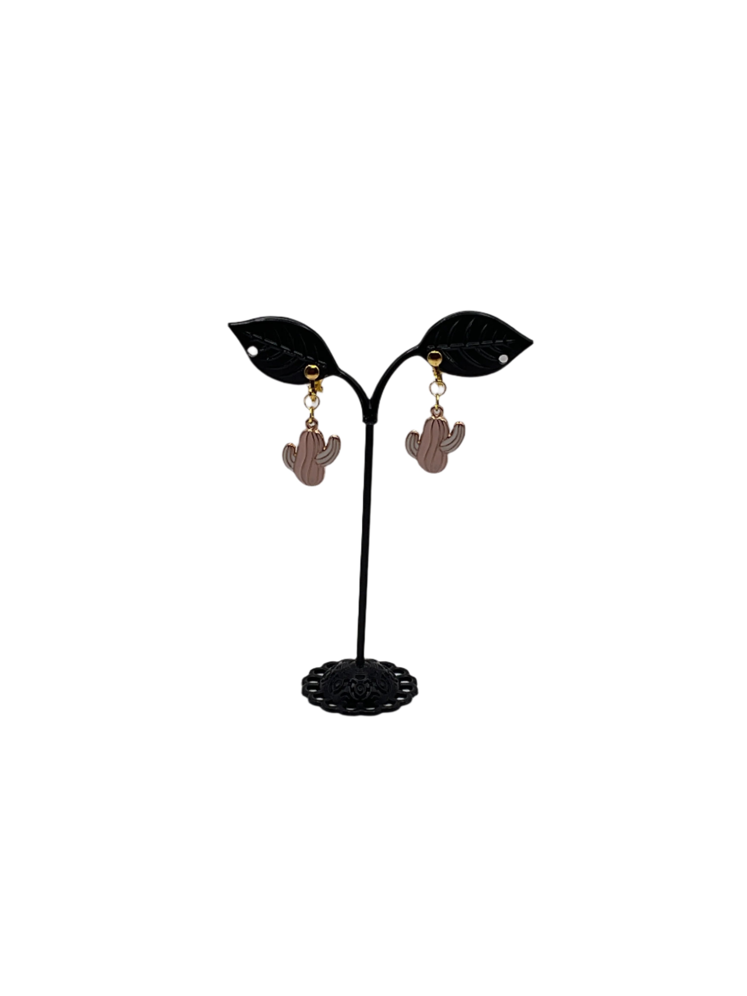 Pink Cactus earrings