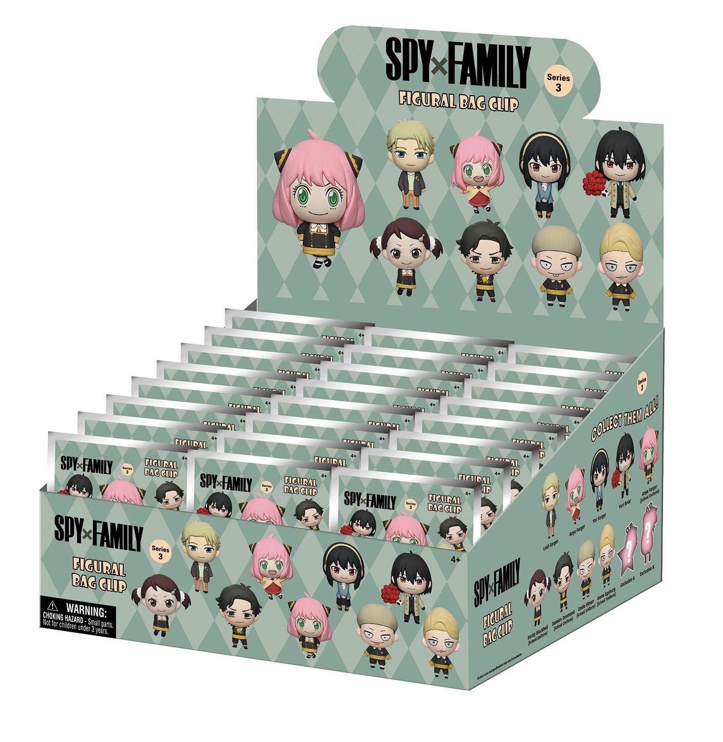 Spy x Family 3D Foam Bag Clip, Series 3 Blind Bag