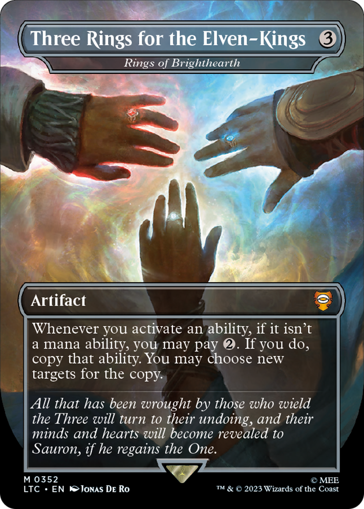 Rings of Brighthearth (LTC-352) - Tales of Middle-earth Commander / Three Rings for the Elven-Kings (Borderless)