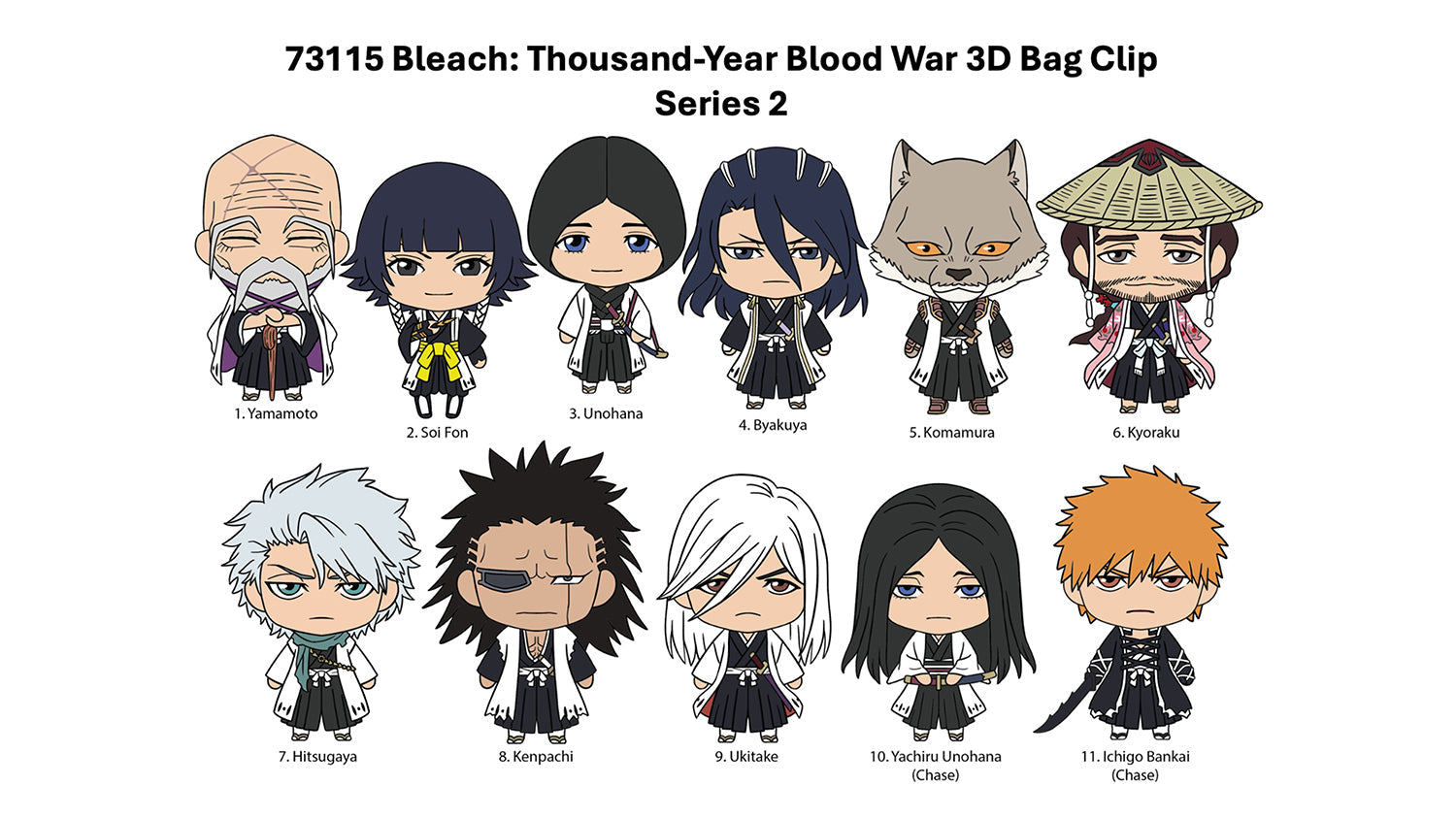 Bleach Thousand-Year Blood War 3D Foam Bag Clip, Series 2 Blind Bag Secondary image