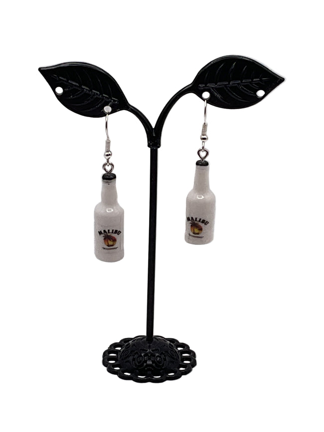 Malibu rum earrings Hover Image