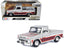 1966 Chevrolet C10 Fleetside Pickup Truck Silver Metallic with Brown Sides "American Classics" Series 1/24 Diecast Model Car by Motormax