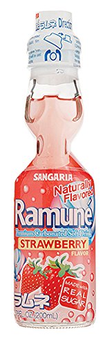 Ramune Strawberry Flavor (1 Bottle) - Collectors World Toys Hover Image