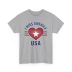 "I Miss America" Heart Unisex Heavy Cotton Tee