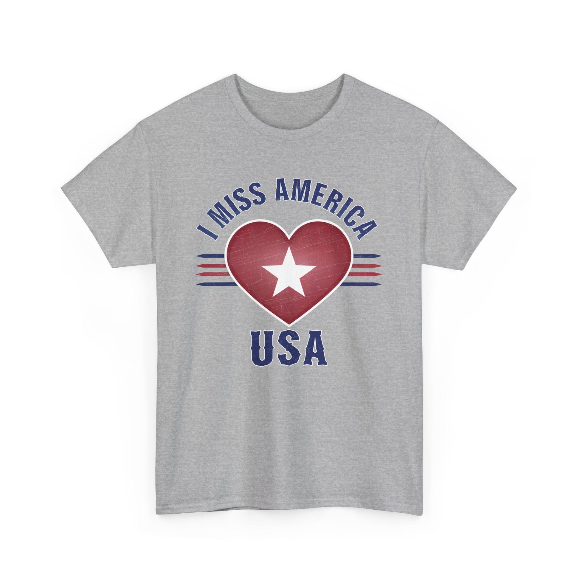 "I Miss America" Heart Unisex Heavy Cotton Tee