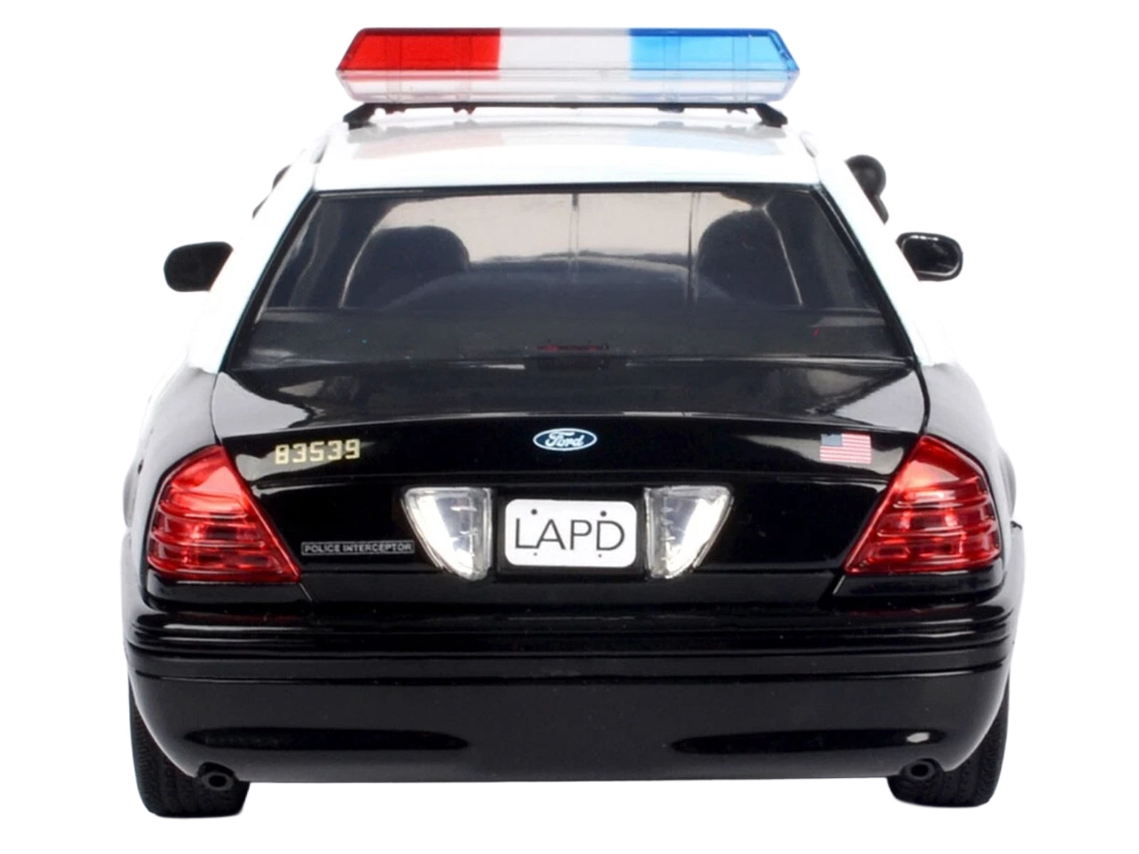2001 Ford Crown Victoria Los Angeles Police Department LAPD Car 1/18 Diecast Car Model by Motormax