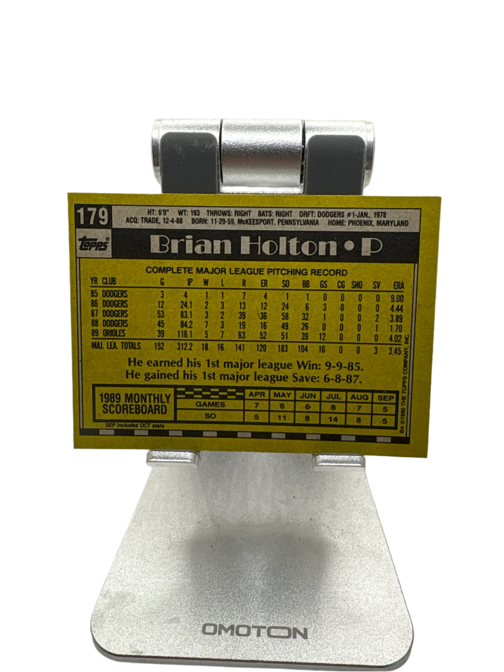 Topps Brian Holton
