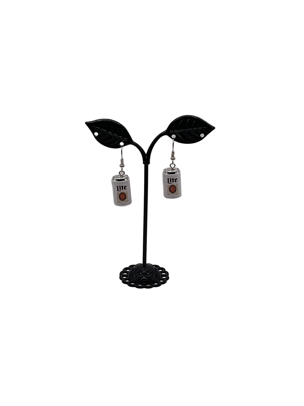 Miller Lite Beer Can Earrings