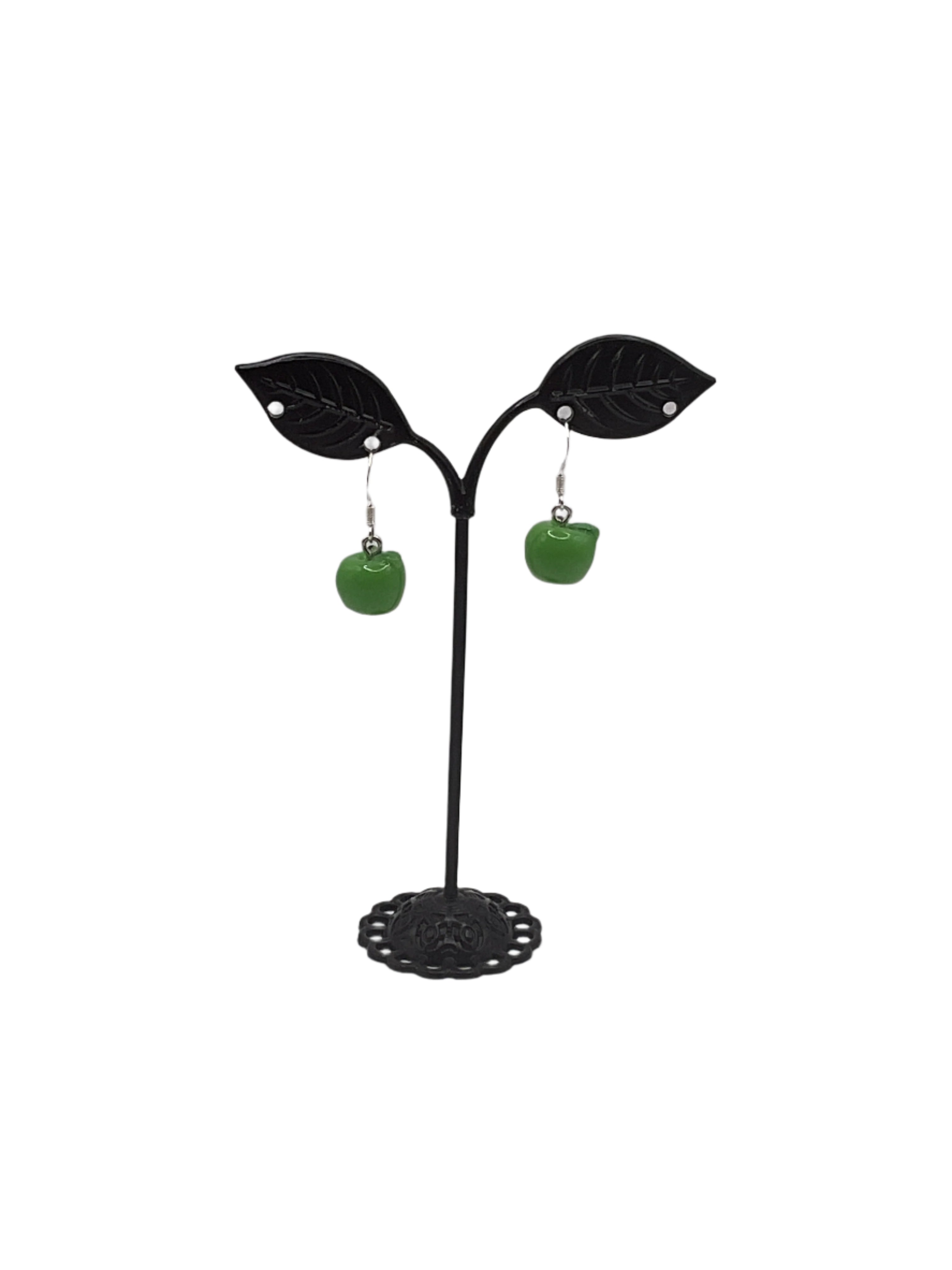 Granny Smith Apple Earrings