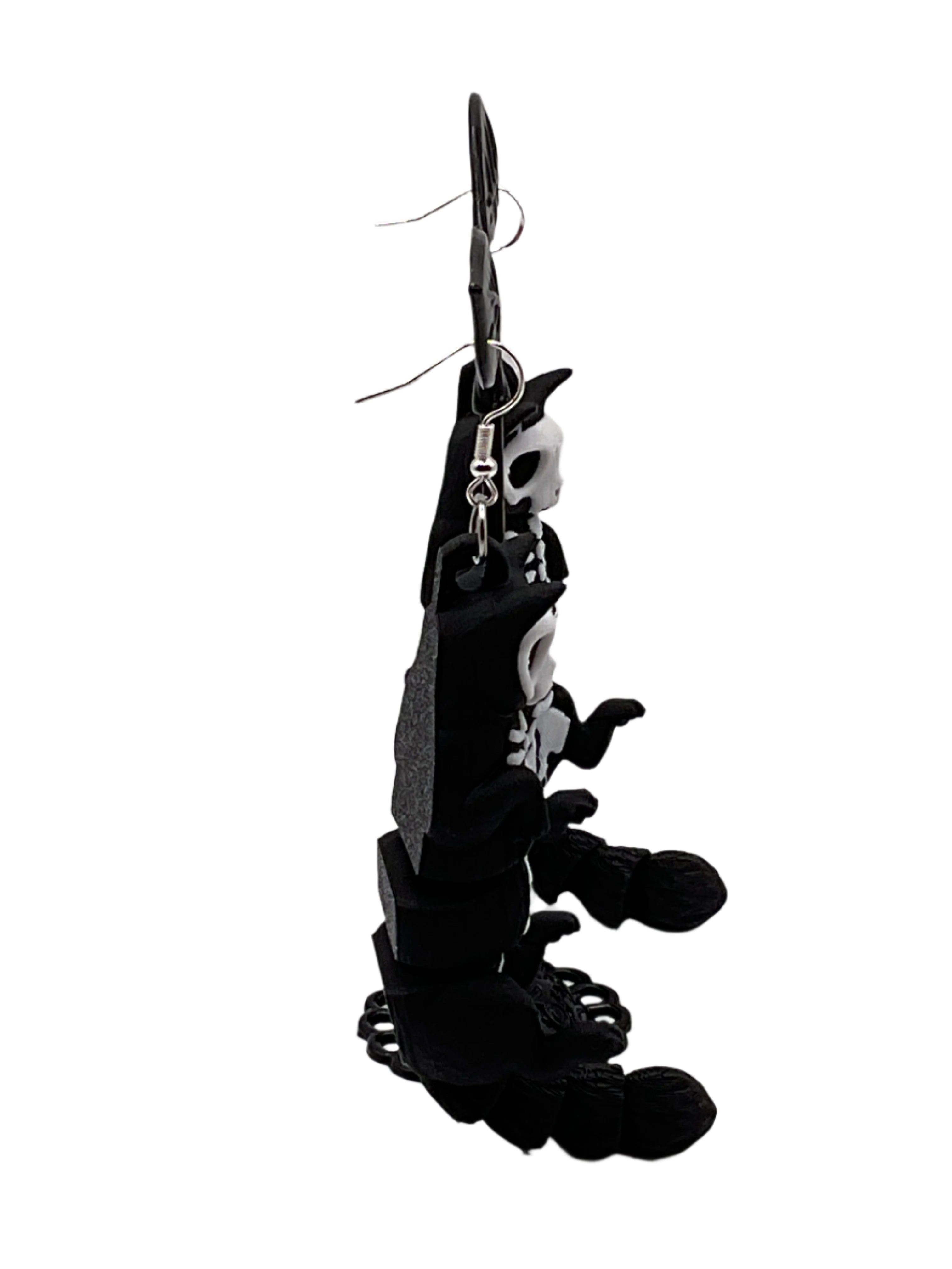 Raccoon Skeleton Earrings