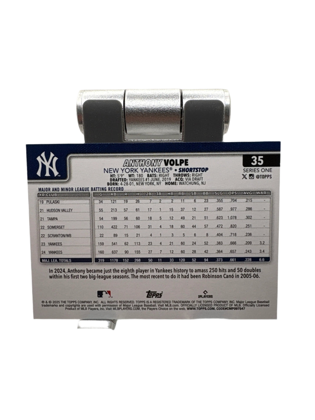 Topps Anthony Volpe
