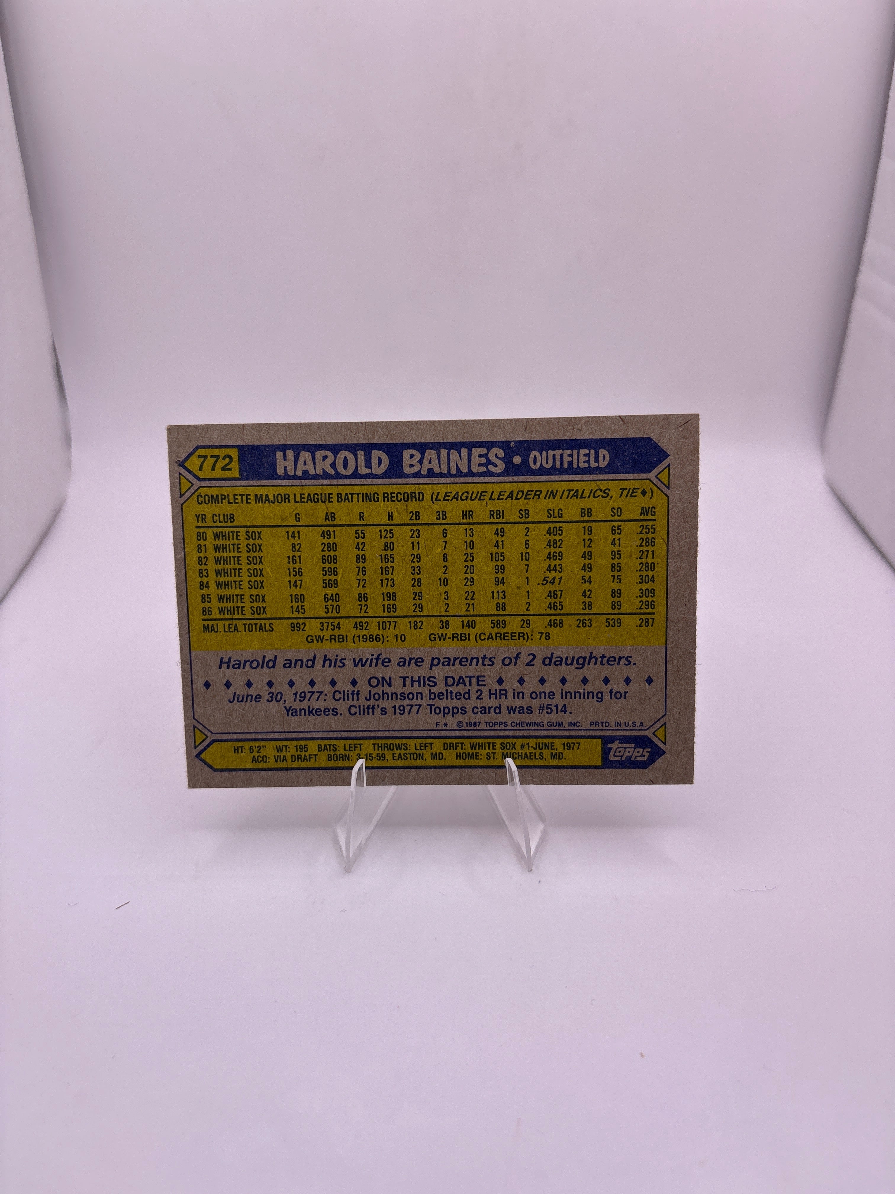Topps Harold Baines