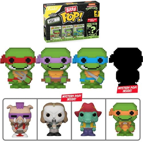 Funko Bitty Pop! Teenage Mutant Ninja Turtles Comics Mini-Figure 4-Pack - Select Set(s)