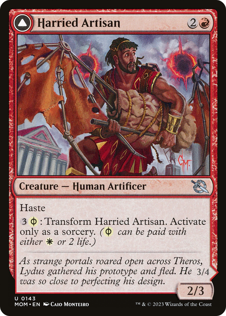 Harried Artisan // Phyrexian Skyflayer (MOM-143) - March of the Machine