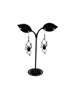 Black Spider Earrings