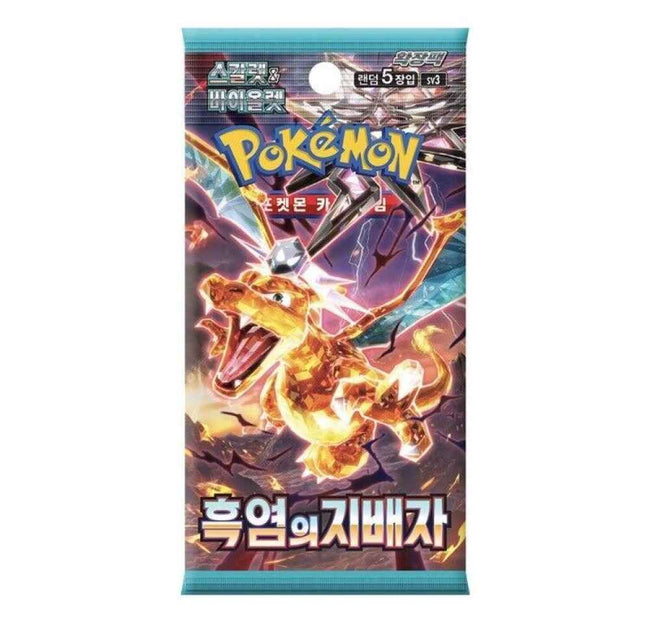 Pokemon TCG Ruler of Black Flame sv3 Booster Pack Korean Ver (1 Booster Pack) Hover Image