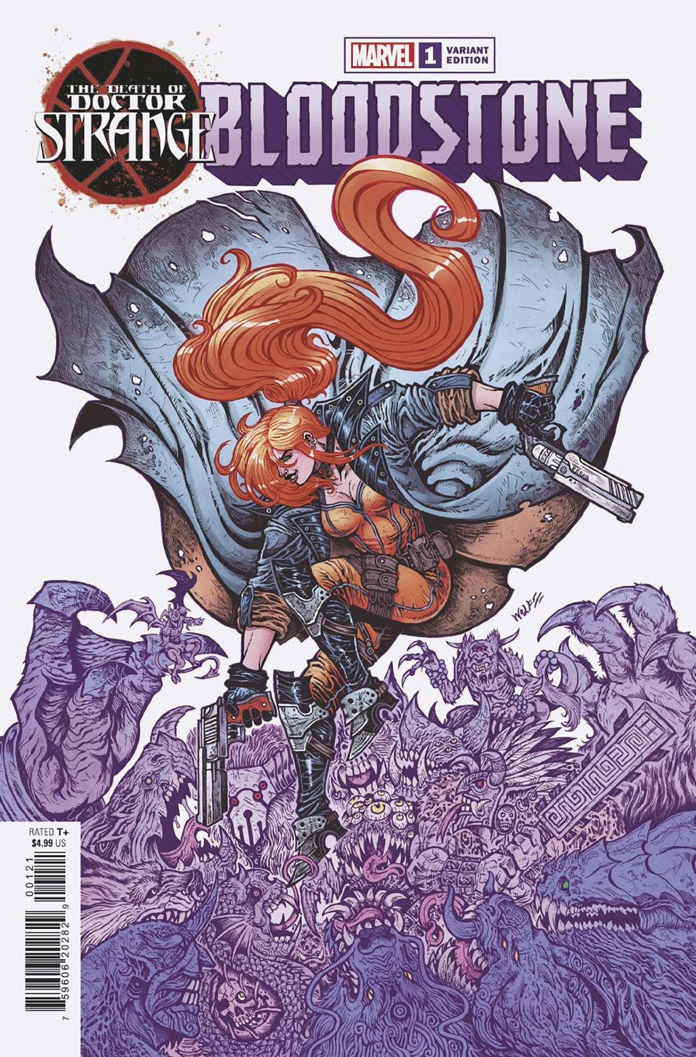 DEATH OF DOCTOR STRANGE: BLOODSTONE 1 WOLF VARIANT (01/12/2022) Main image