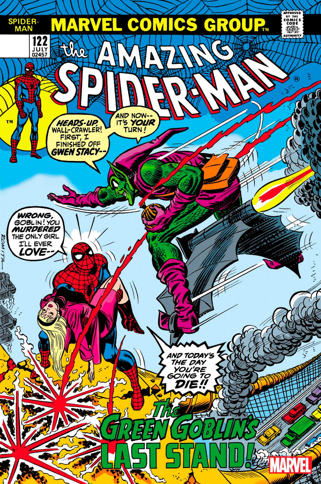 [Foil] Amazing Spider-Man #122 Facsimile Edition Unknown Comics John Romita Exclusive Var (06/28/2023)