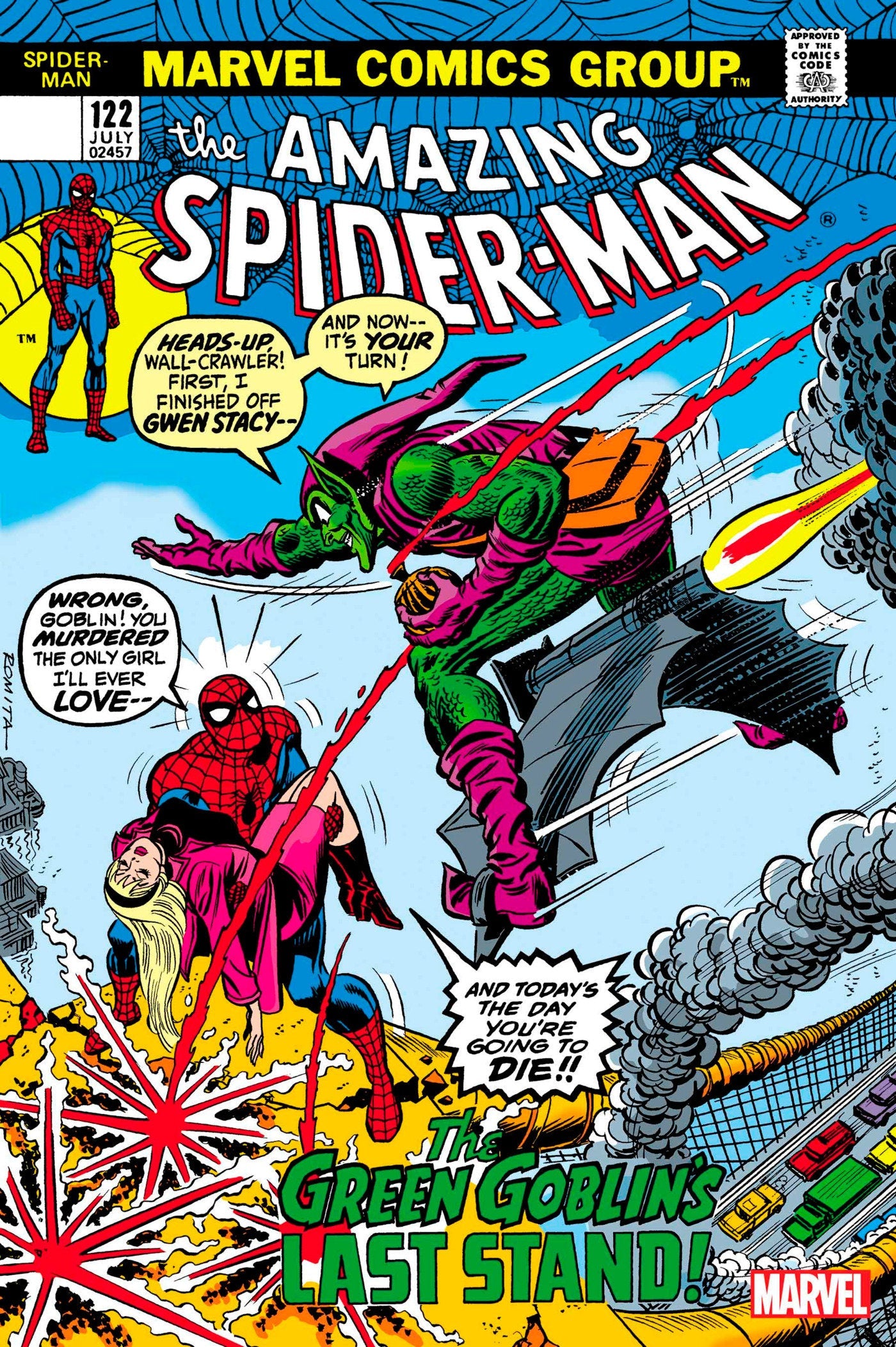 [Foil] Amazing Spider-Man #122 Facsimile Edition Unknown Comics John Romita Exclusive Var (06/28/2023)