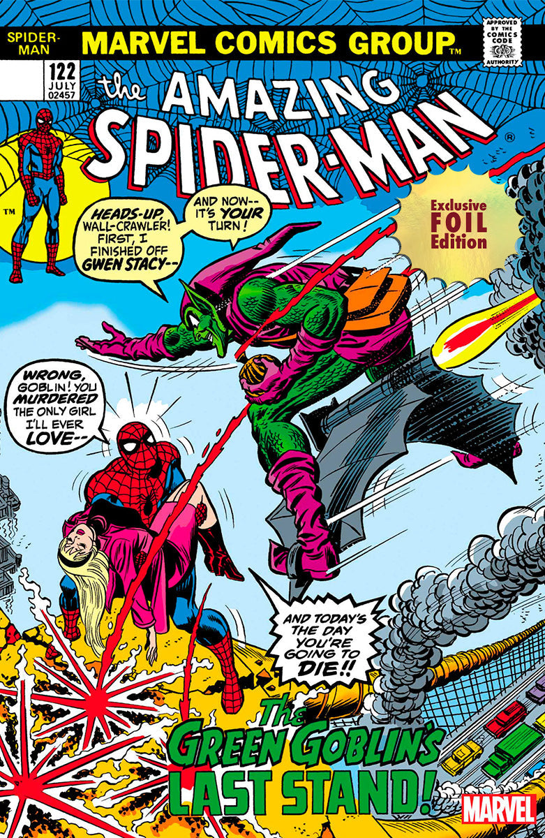 [Foil] Amazing Spider-Man #122 Facsimile Edition Unknown Comics John Romita Exclusive Var (06/28/2023) Main image