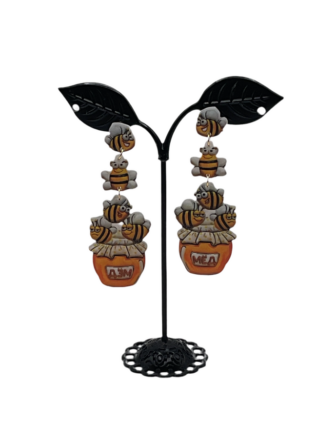 Bees And Honey Earrings Hover Image