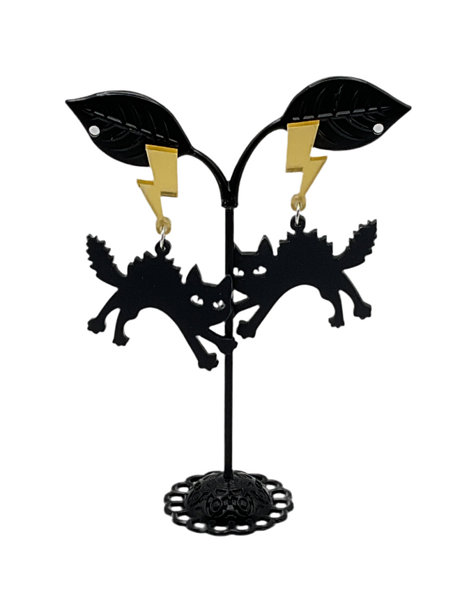 Scaredy Cat Earrings Hover Image